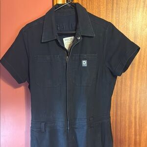 Dovetail Workwear Black Jumpsuit large